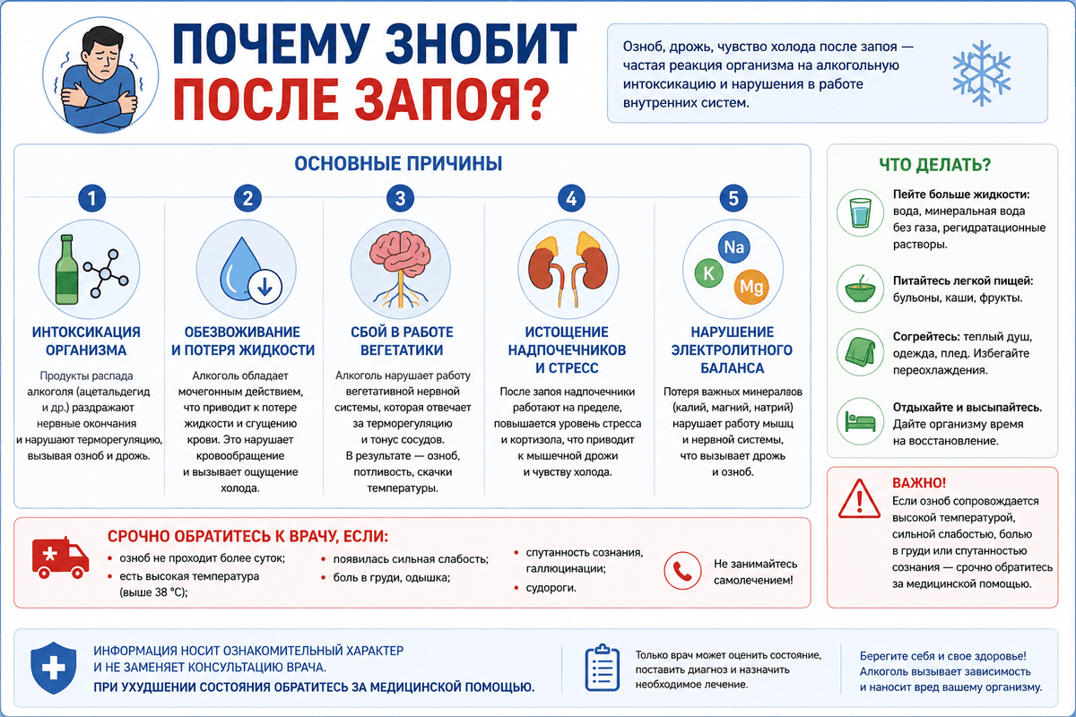 Почему знобит после запоя